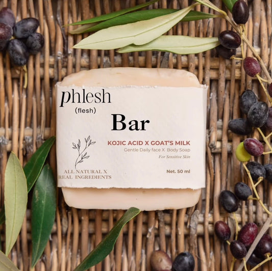 Kojic Acid and Goat's Milk Soap Bar- Phlesh
